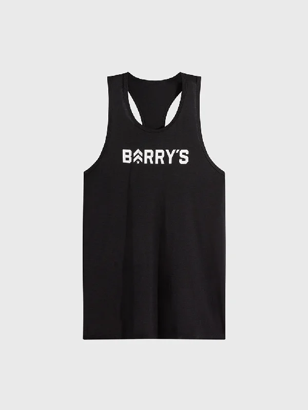 BARRY'S BLK DASH RACER TANK