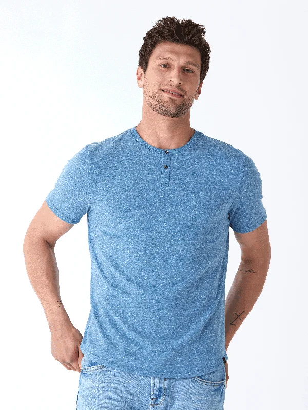 Baseline Short Sleeve Triblend Henley