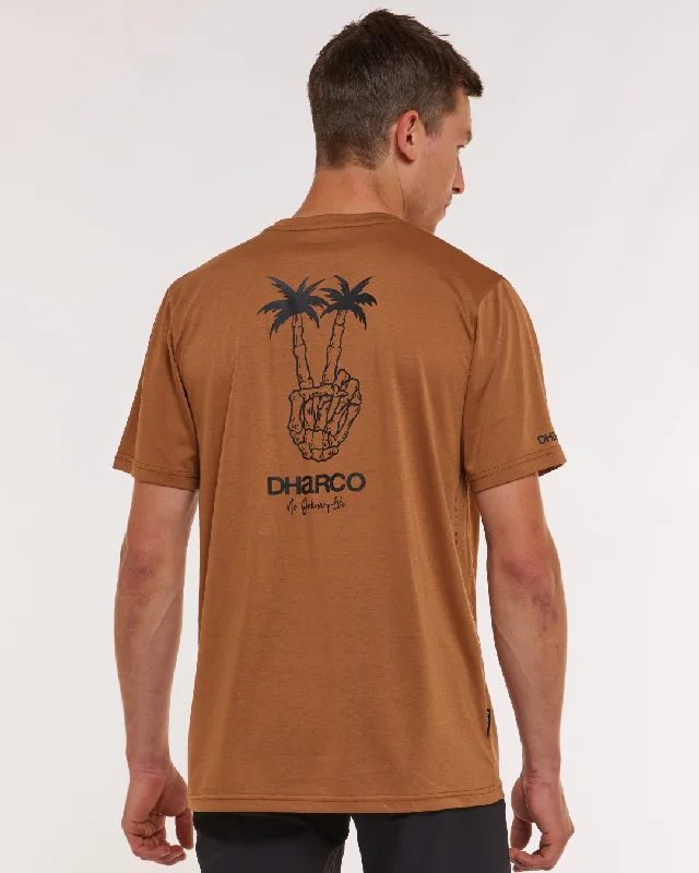 Mens Short Sleeve Tech Tee | Caramel