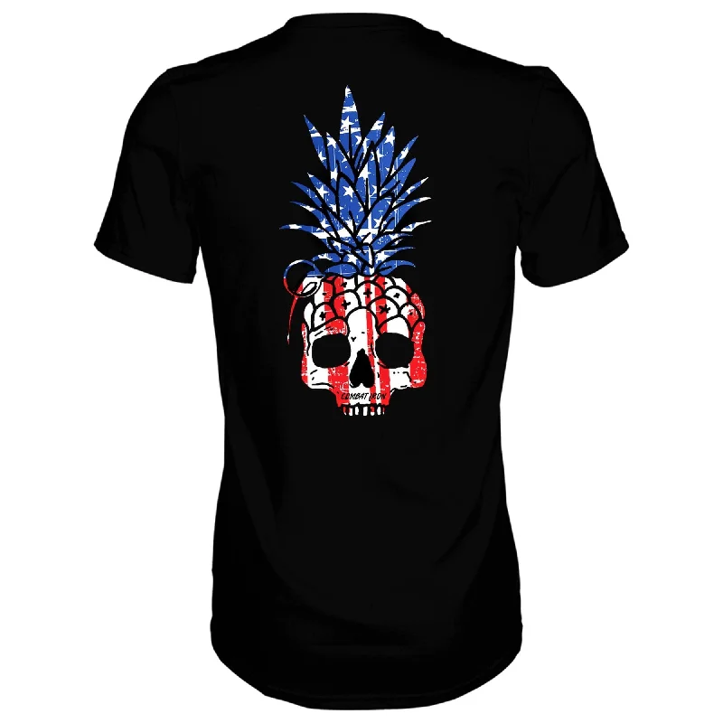 American Flag USA Pineapple Grenade Men's T-Shirt