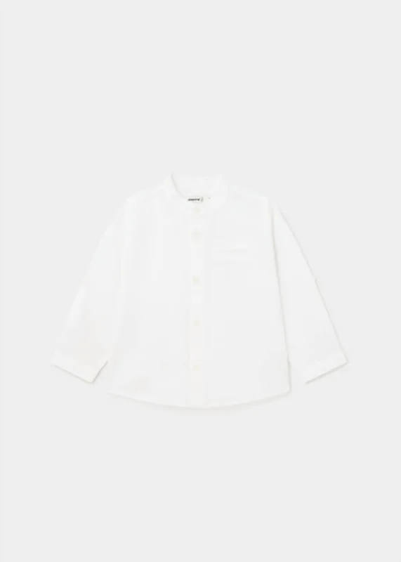 Boys' Linen Shirt In White