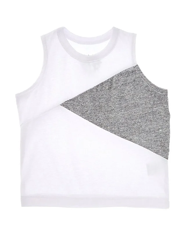 Chaser Blocked Jersey Muscle Tank