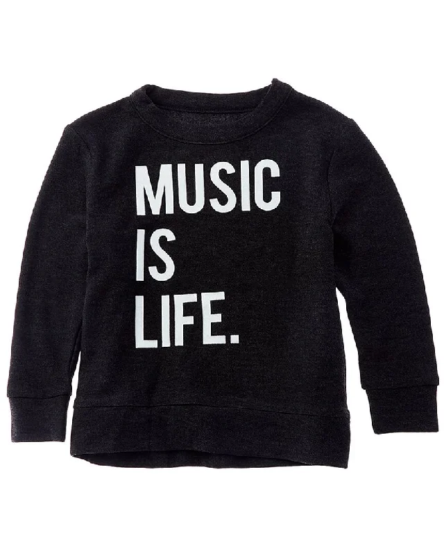 Chaser Music Is Life Cozy Knit Pullover