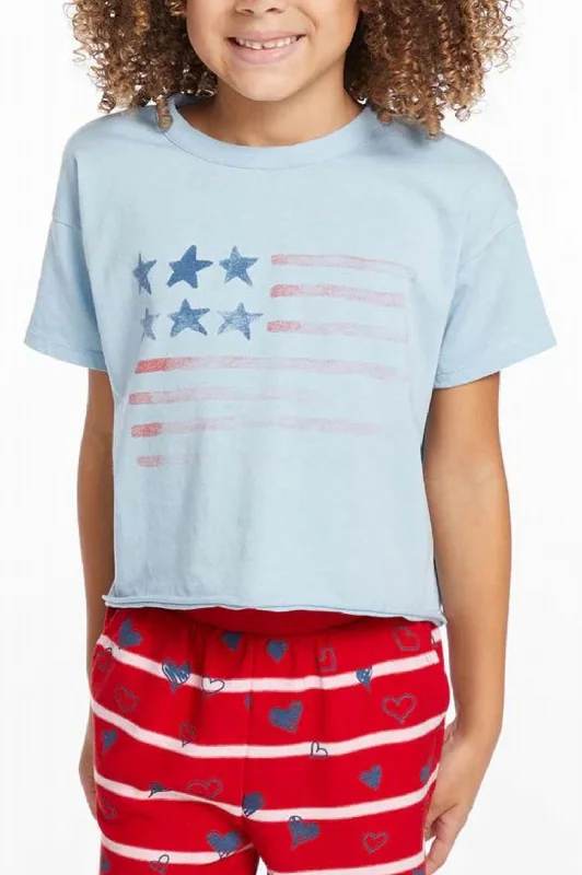 Flag Tee In Clear Sky