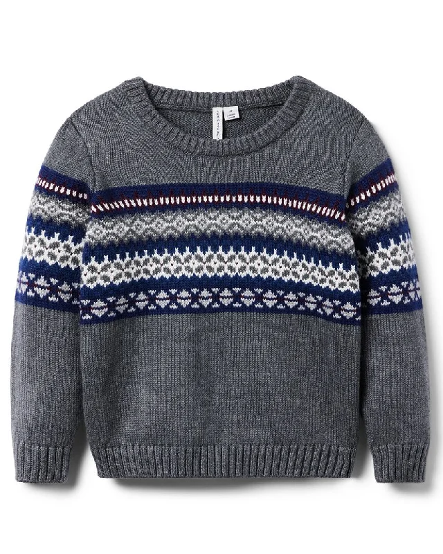 Janie and Jack Fairisle Sweater