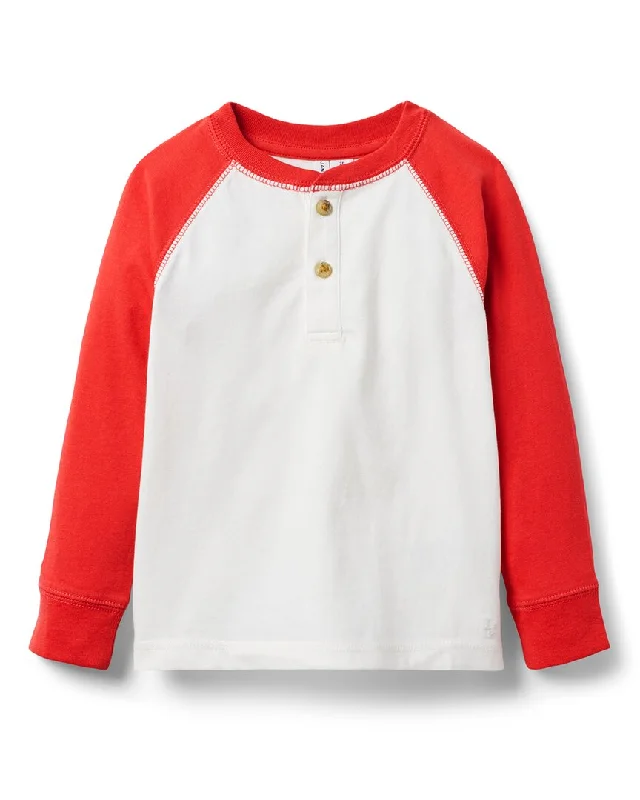 Janie and Jack Henley Baseball T-Shirt