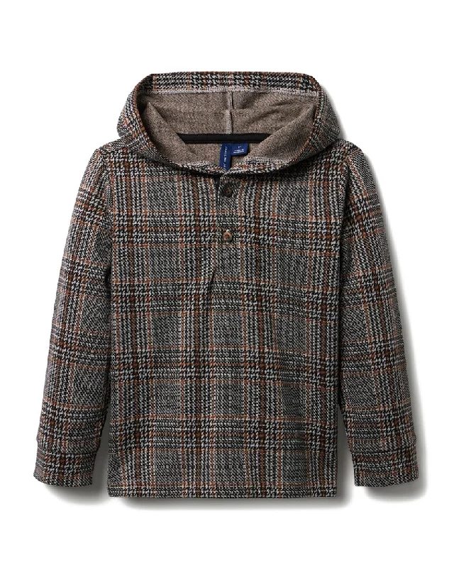 Janie and Jack The Tartan Hooded Pullover