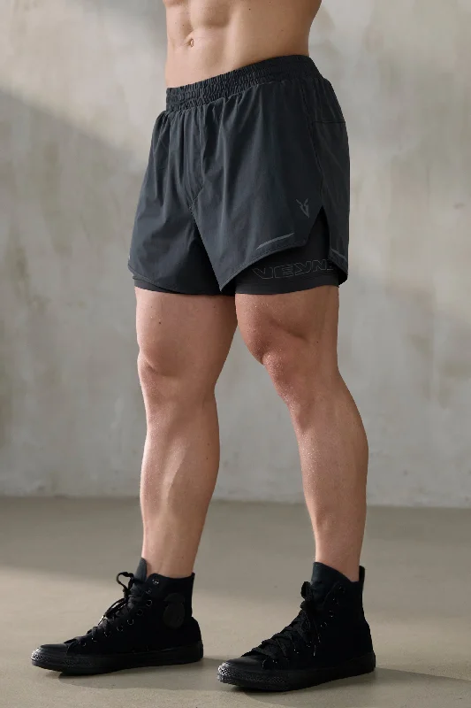 V_LYTE 5" 2-IN-1 SHORTS - Dark Gray