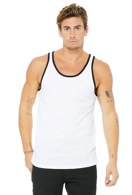 New Modern Mens Jersey Tank Top