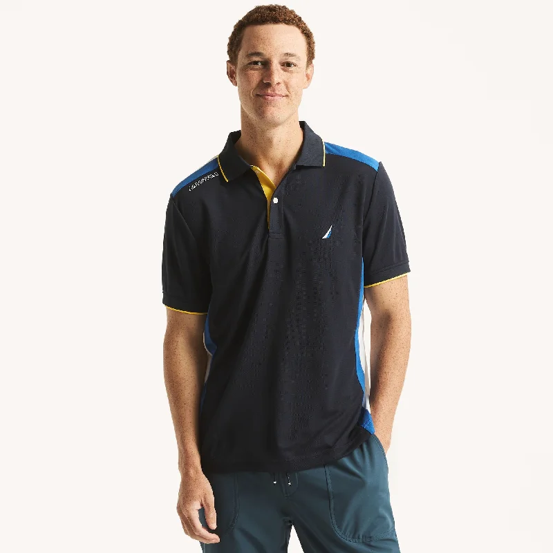 Nautica Mens Navtech Classic Fit Polo