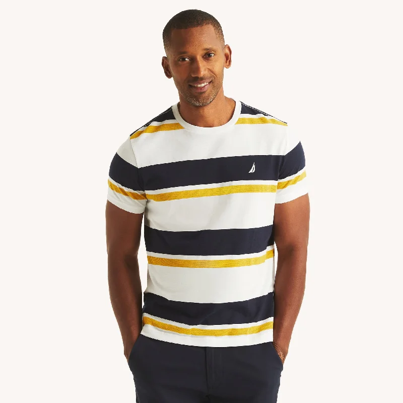 Nautica Mens Striped Crewneck T-Shirt