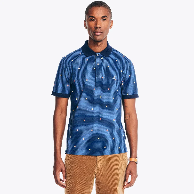 Nautica Sustainably Crafted Classic Fit Printed Polo