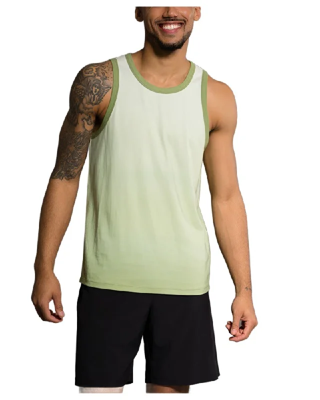 Last Chance! Onzie Flow Yoga Mens Ombre Tank 705 Margarita