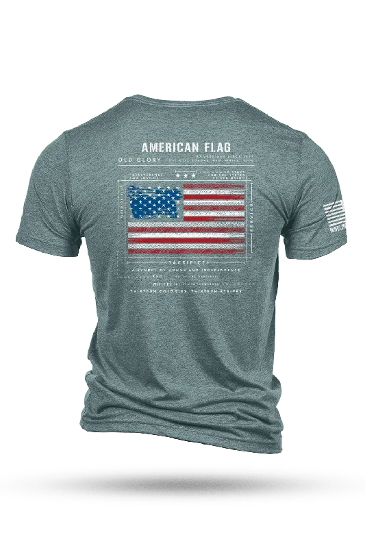 American Flag Schematic - T-Shirt