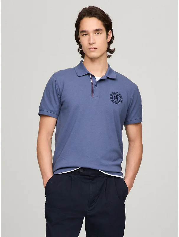 Tommy Hilfiger Men's Embroidered Monogram Regular Fit Polo