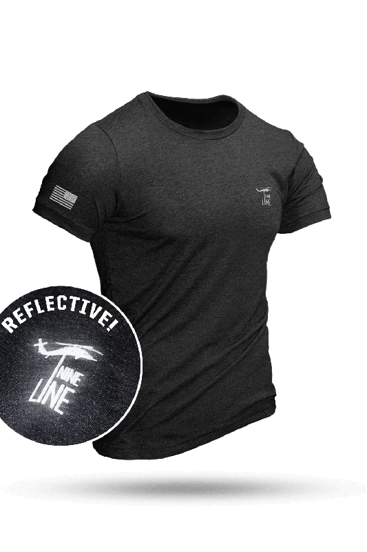 Reflective Dropline Logo with Flag - Athletic T-Shirt