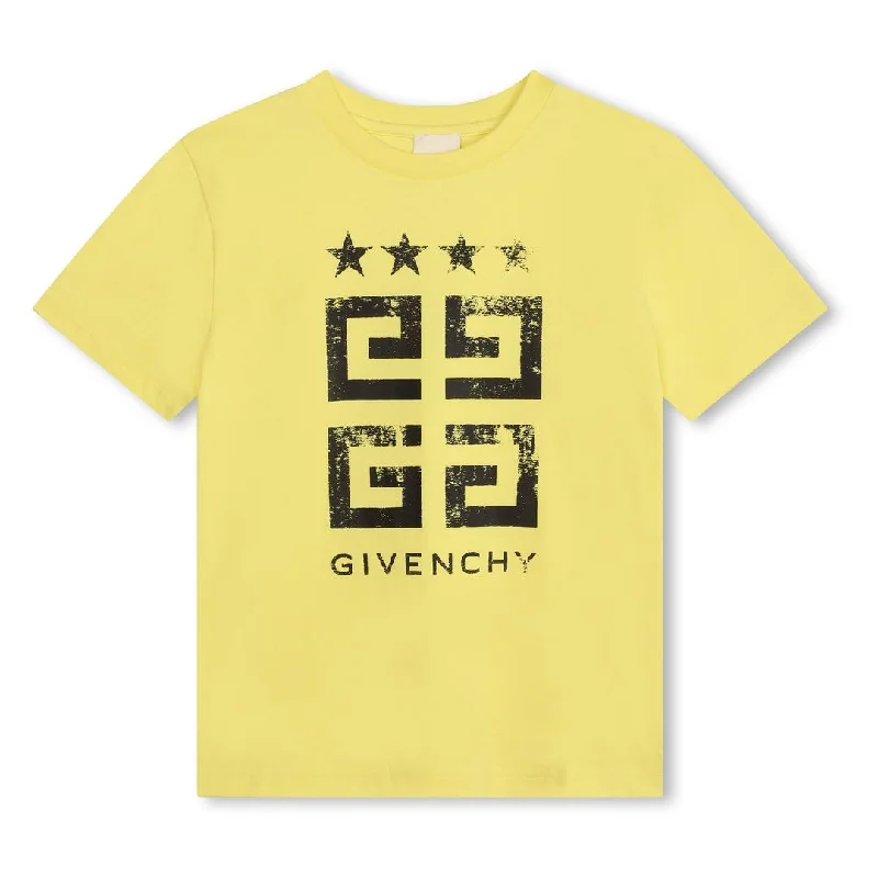 Yellow 4G Logo Print T-Shirt