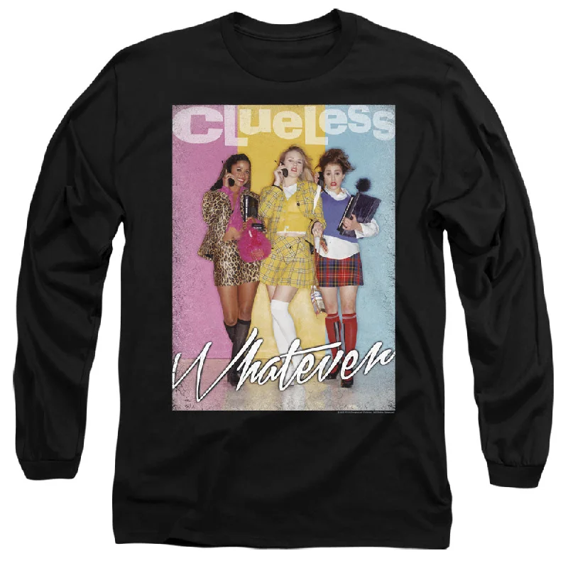 Clueless Long Sleeve T-Shirt Whatever Black Tee