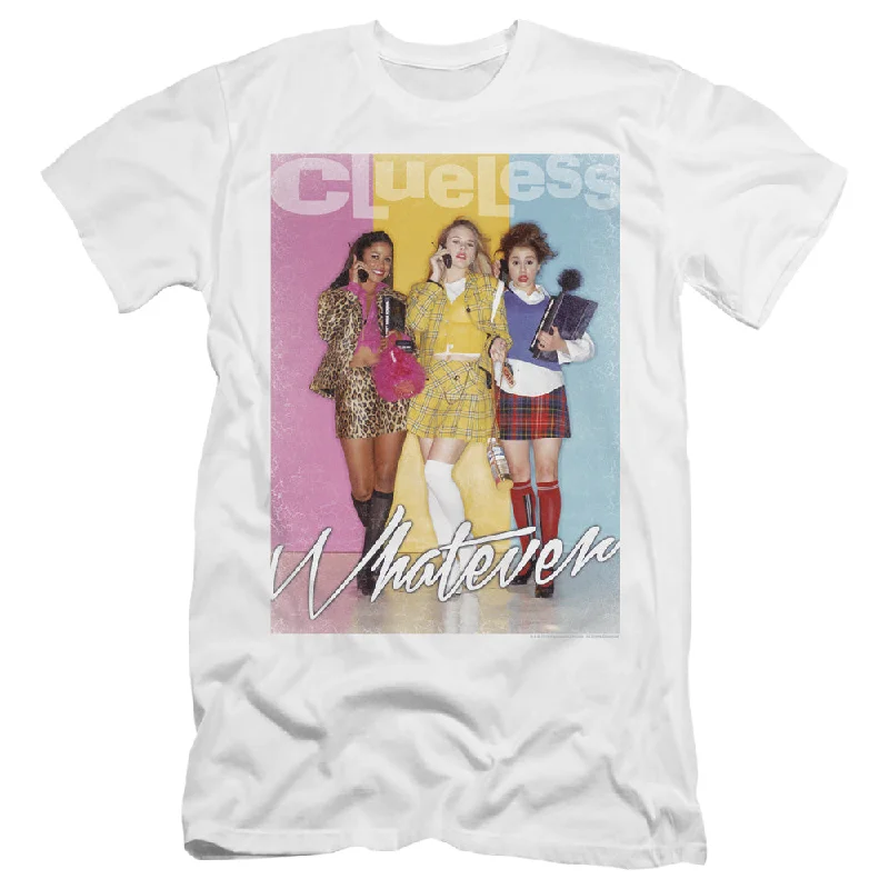 Clueless Premium Canvas T-Shirt Whatever White Tee