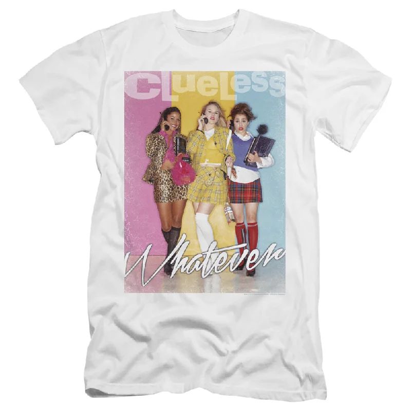 Clueless Slim Fit T-Shirt Whatever White Tee