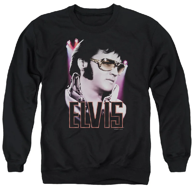 Elvis Presley Sweatshirt Sideburns Black Pullover