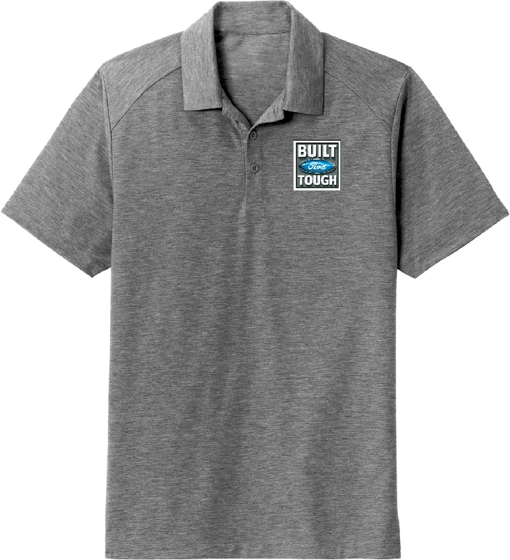 Ford Tri Blend Wicking Polo Built Ford Tough Pocket Print