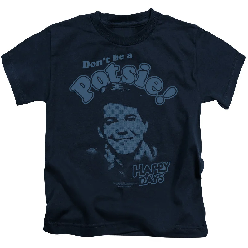 Happy Days Boys T-Shirt Don't Be a Potsie Navy Tee