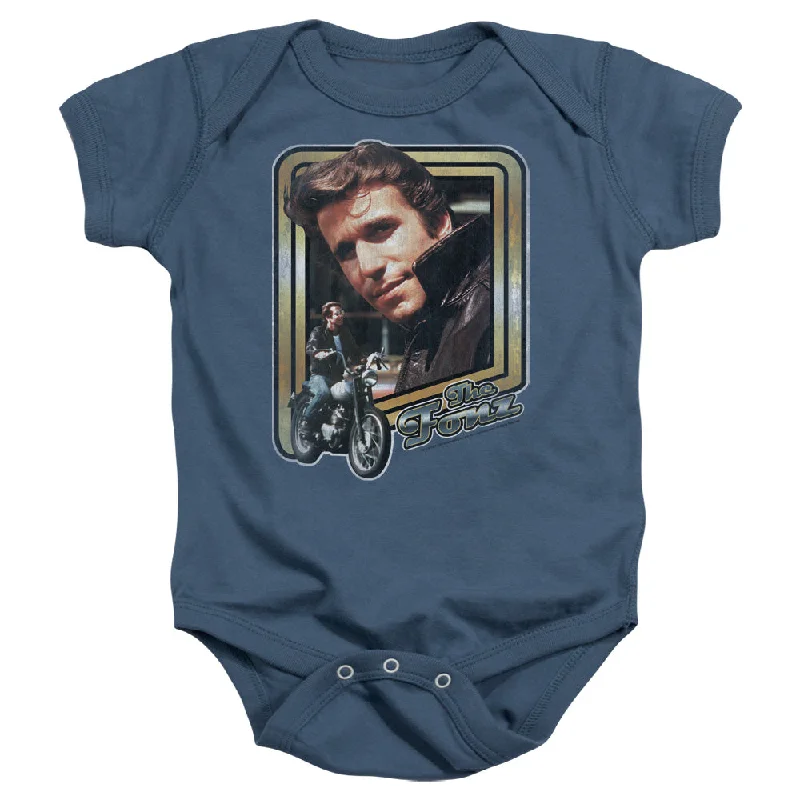 Happy Days Infant Bodysuit The Fonz Slate Romper