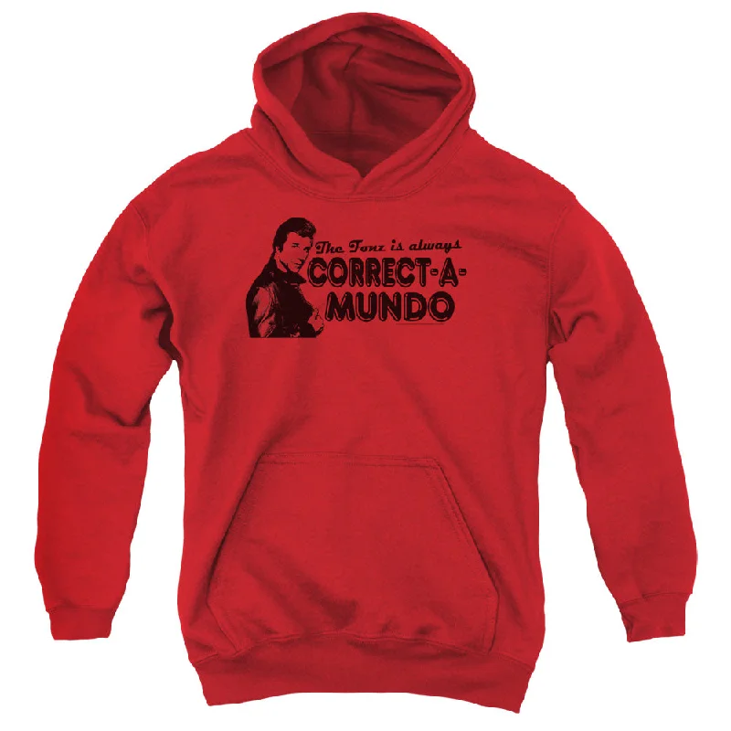 Happy Days Kids Hoodie Correct a Mundo Red Hoody