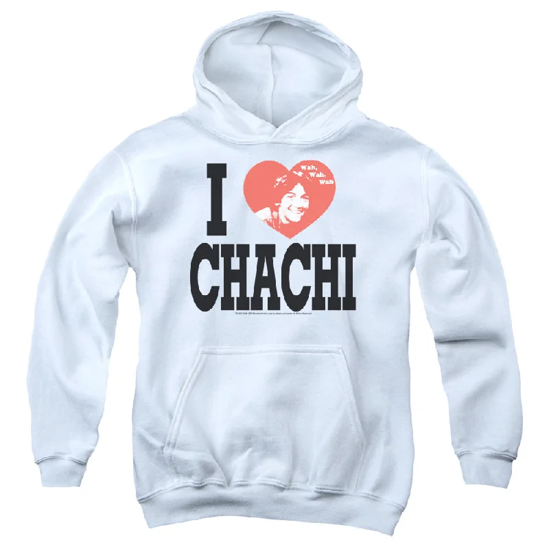 Happy Days Kids Hoodie I Love Chachi White Hoody