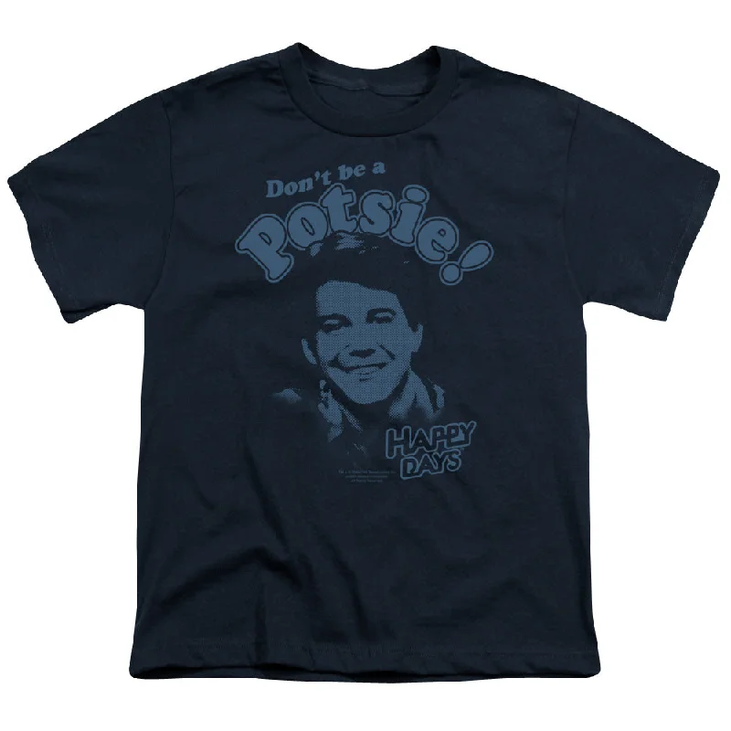 Happy Days Kids T-Shirt Don't Be a Potsie Navy Tee