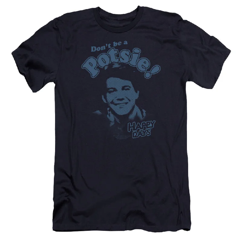 Happy Days Premium Canvas T-Shirt Don't Be a Potsie Navy Tee