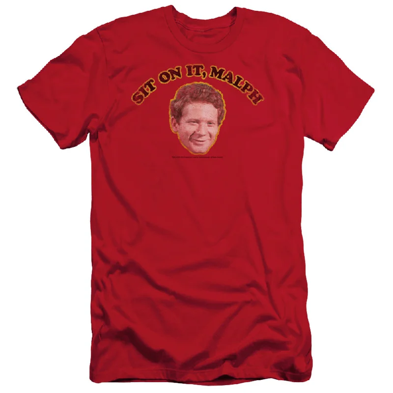 Happy Days Slim Fit T-Shirt Sit On It Malph Red Tee