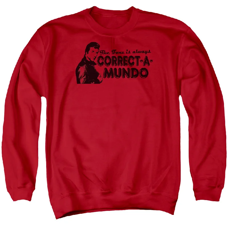 Happy Days Sweatshirt Correct a Mundo Red Pullover