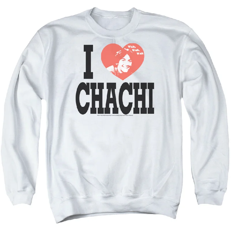 Happy Days Sweatshirt I Love Chachi White Pullover