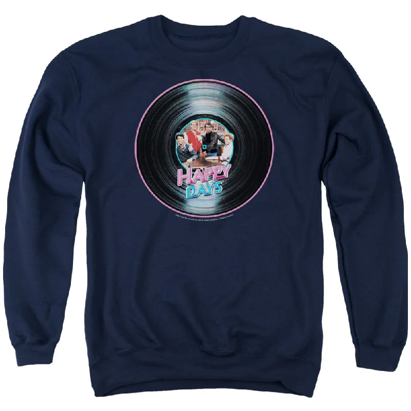 Happy Days Sweatshirt Record Navy Pullover