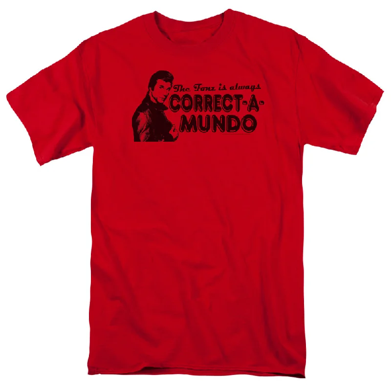 Happy Days T-Shirt Correct a Mundo Red Tee