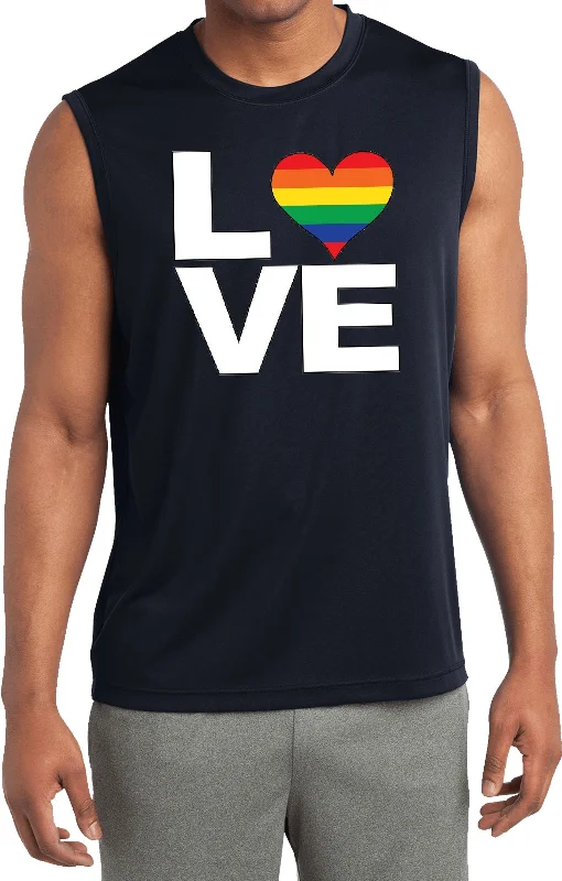 LGBT Sleeveless Competitor Shirt Gay Pride Love