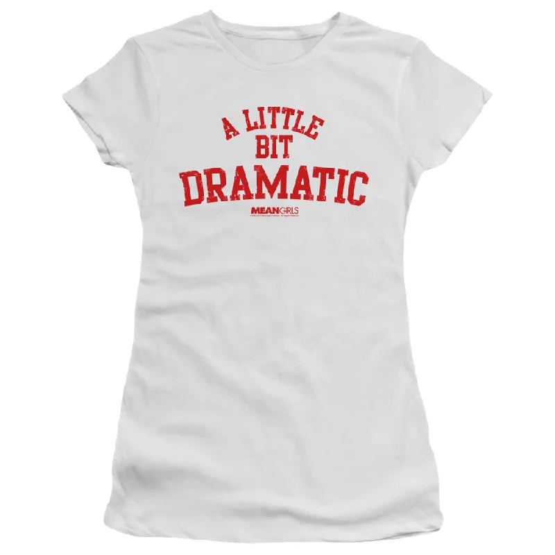 Mean Girls Juniors T-Shirt A Little Bit Dramatic White Tee