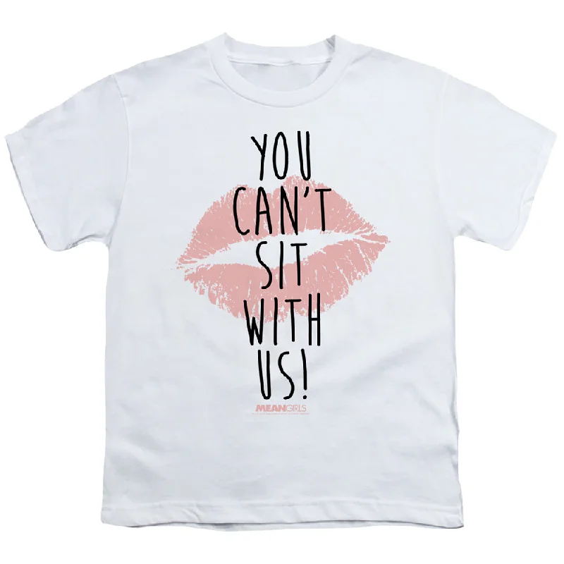 Mean Girls Kids T-Shirt Can't Sit With Us White Tee