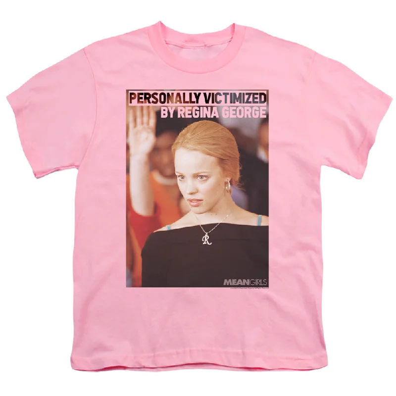 Mean Girls Kids T-Shirt Regina George Victim Pink Tee