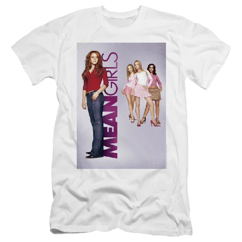 Mean Girls Premium Canvas T-Shirt Movie Poster Artwork White Tee