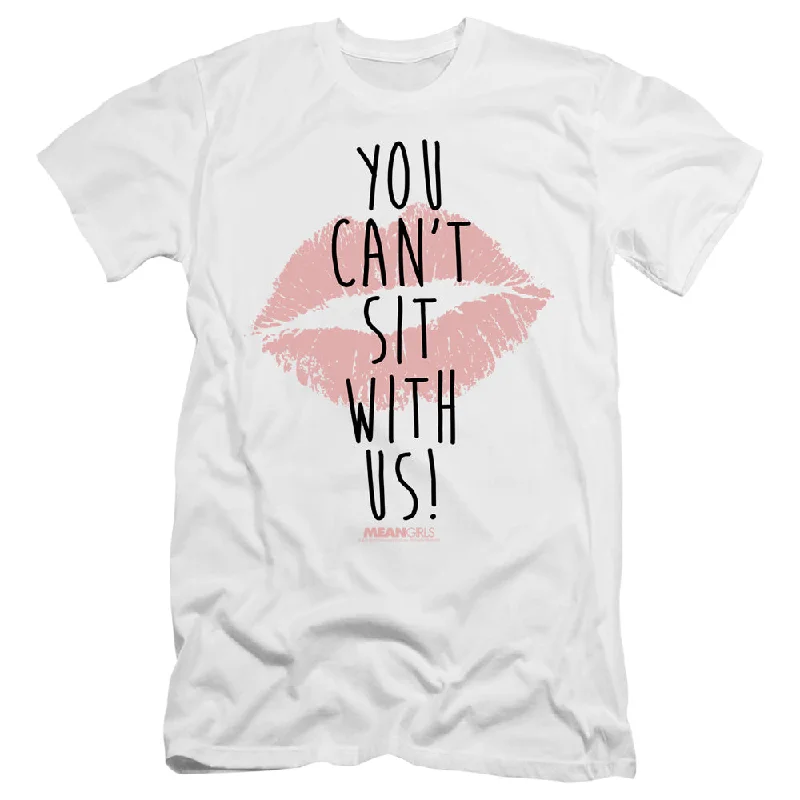 Mean Girls Slim Fit T-Shirt Can't Sit With Us White Tee