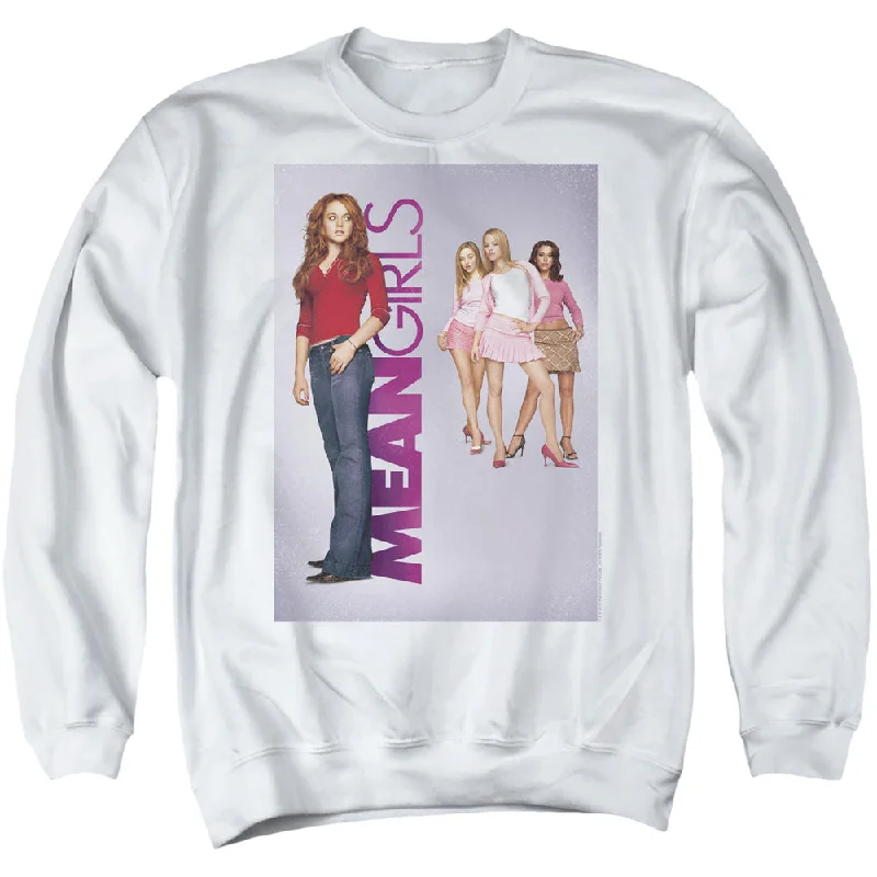 Mean Girls Sweatshirt Movie Poster Artwork White Pullover