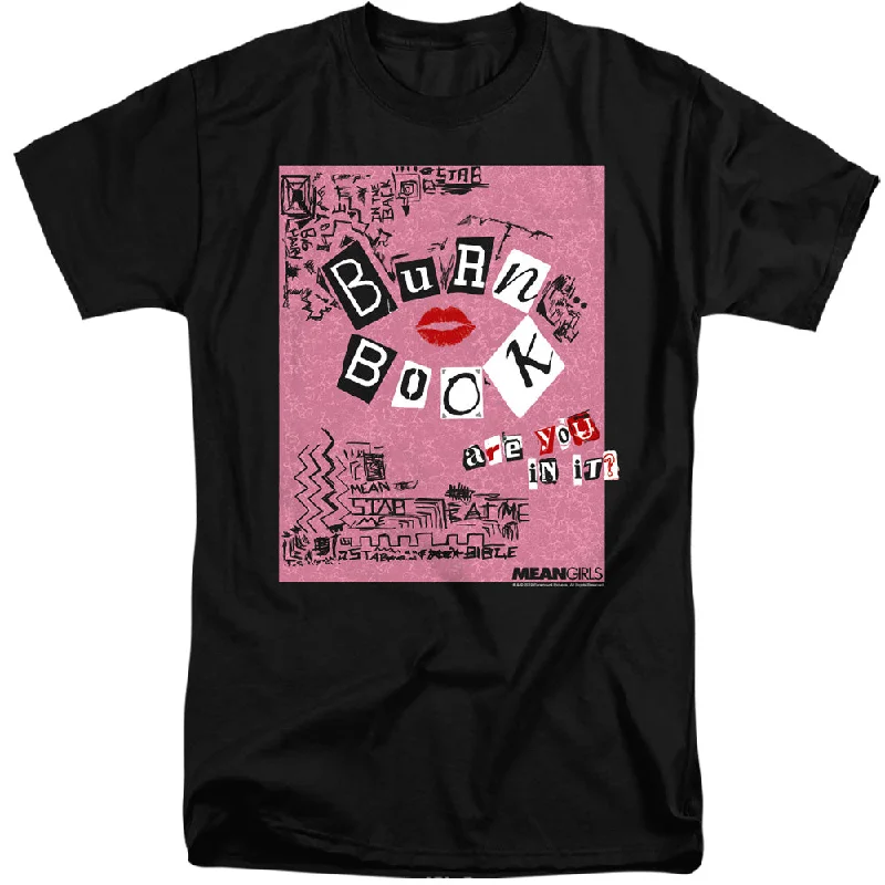 Mean Girls Tall T-Shirt Burn Book Black Tee