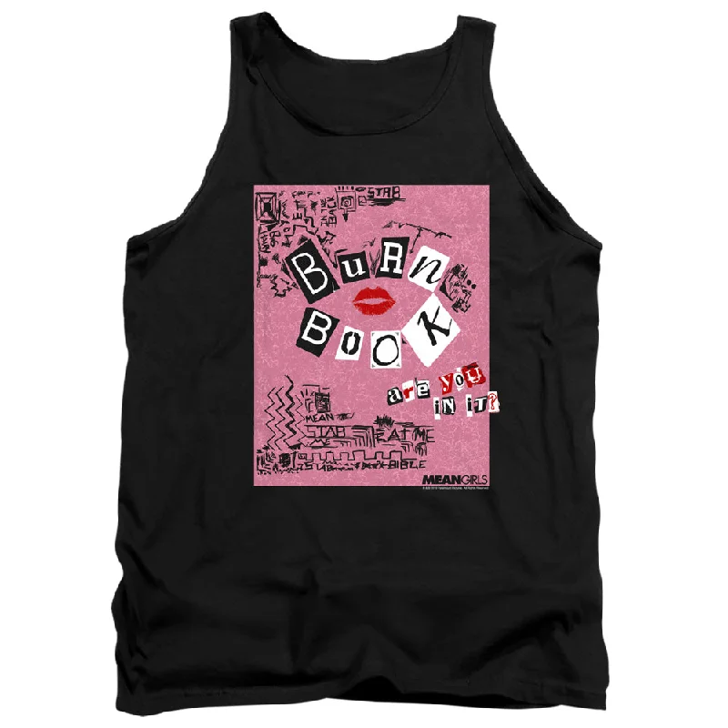 Mean Girls Tanktop Burn Book Black Tank