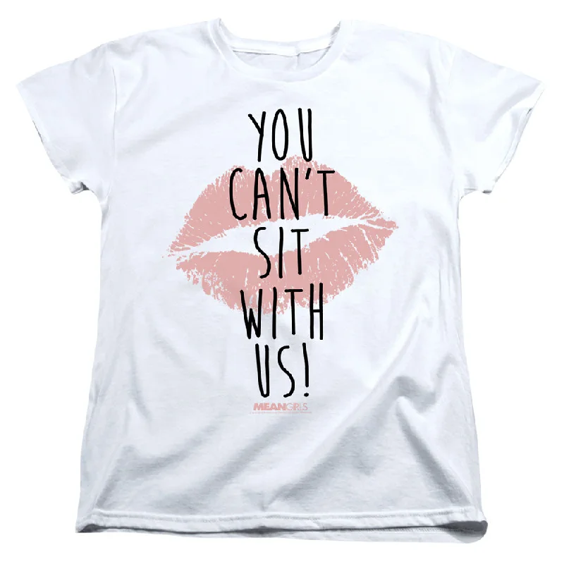 Mean Girls Womens T-Shirt Can't Sit With Us White Tee