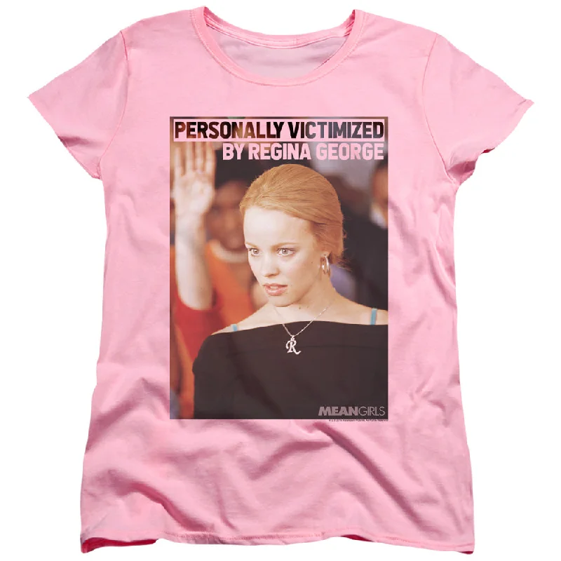 Mean Girls Womens T-Shirt Regina George Victim Pink Tee