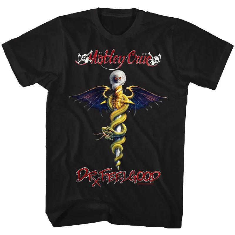 Motley Crue Dr Feelgood Adult Black Tall Shirt