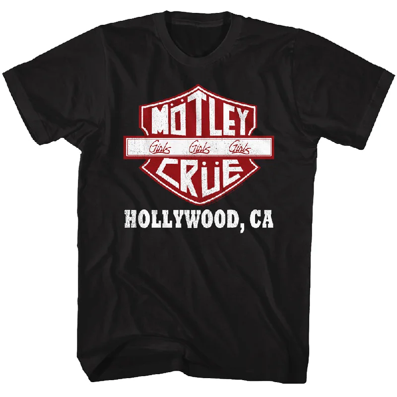 Motley Crue Girls Girls Girls Sign Adult Black Tee Shirt